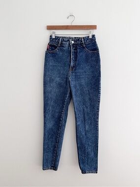 Vintage BONGO Jeans Made in USA 100% Cotton High Rise Mom Jeans 90s Tapered Leg